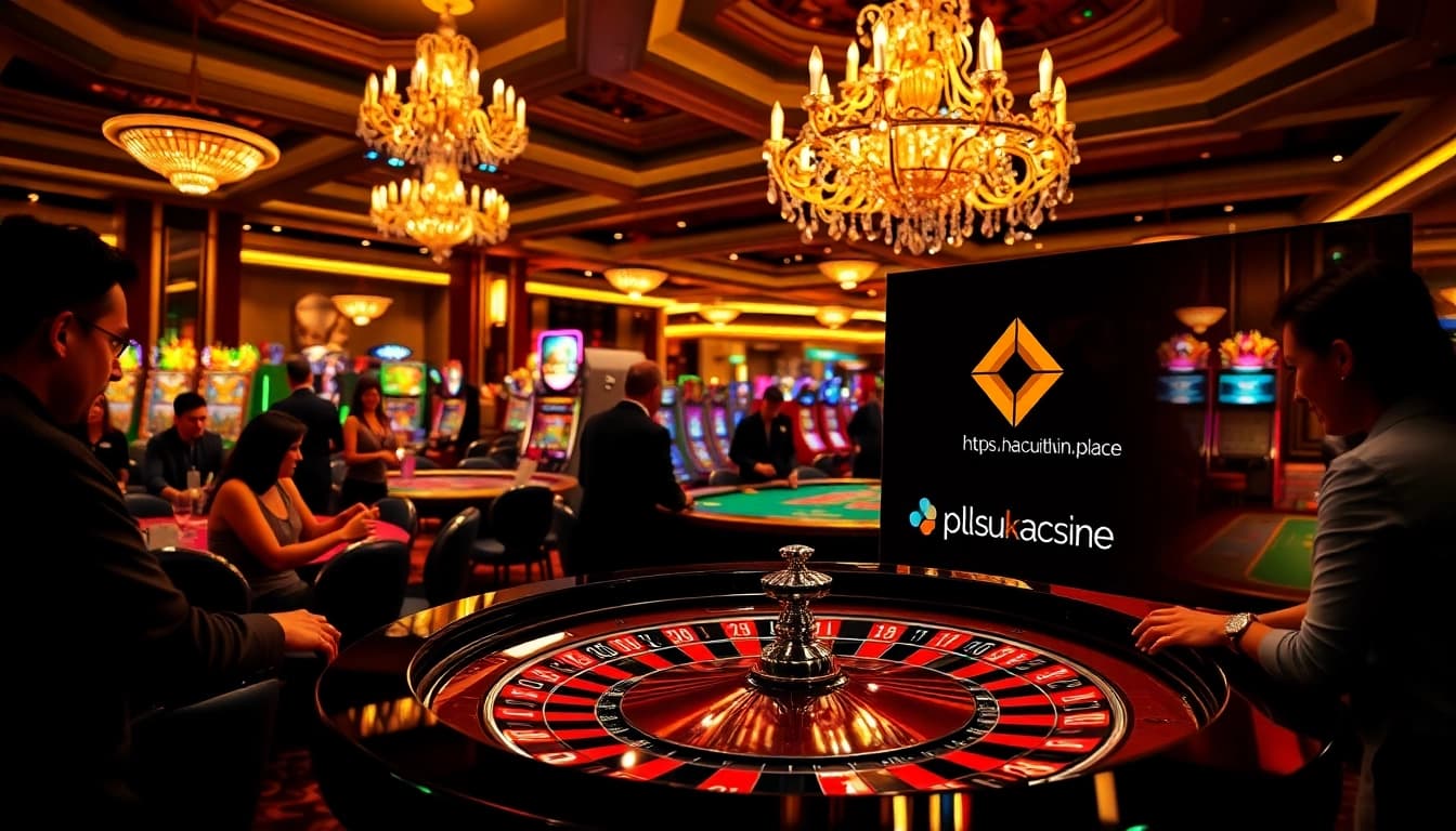 Experience high-energy gameplay at https://nhacaiuytin.place/ showcasing a roulette table surrounded by excited players.
