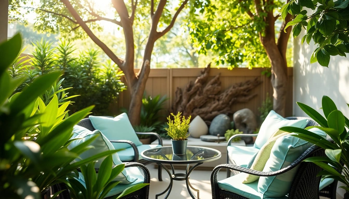 Enhance your outdoor space with captivating patio additions showcasing a cozy seating area.