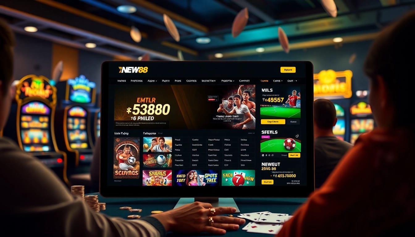 Engaging online gambling experience at https://new88pm.com/ showcasing vibrant games and user interaction.