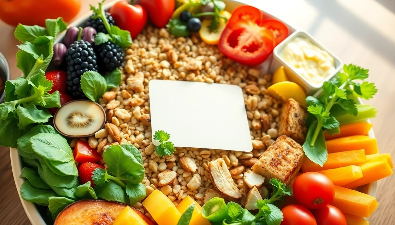 Relish in a healthy food platter featuring vibrant fruits and vegetables.