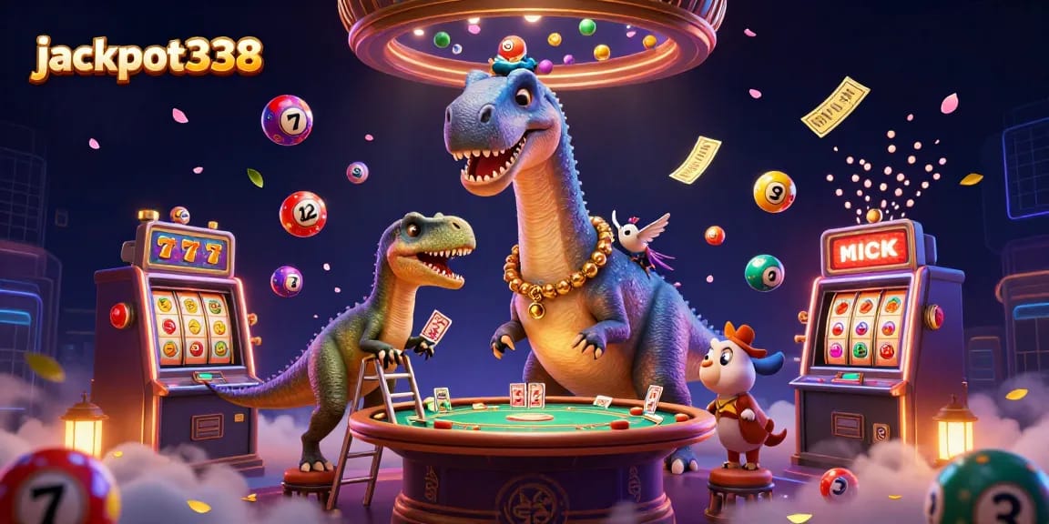 Win exciting jackpots at jackpot338 with dynamic lottery balls and colorful casino elements.