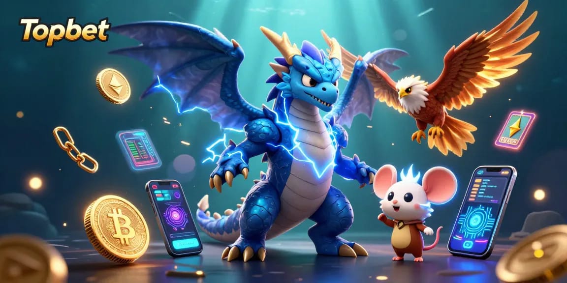 Experience the thrill of Topbet with electrifying online gambling visuals.