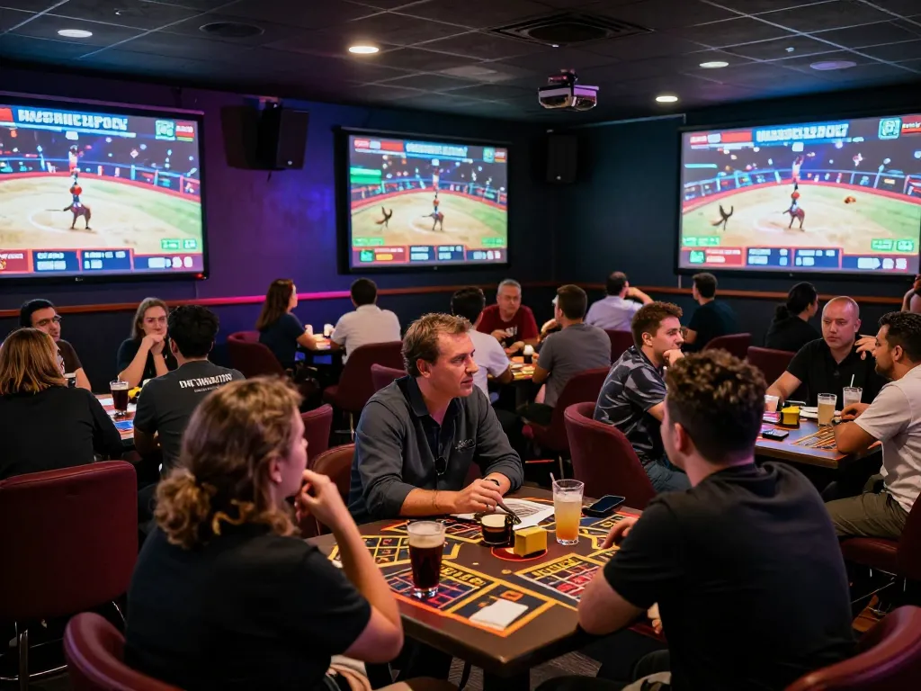 Watch live cockfighting action at https://dagatructiep.co.uk/ with an exciting atmosphere in a betting lounge.