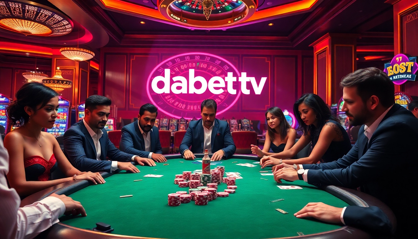 Experience the thrill of gambling at dabet tv's poker tables, where excitement and strategy collide.