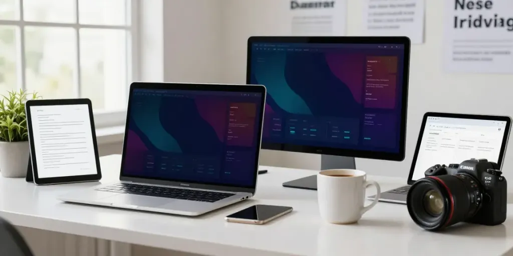 Digital marketer analyzing instant indexing strategies in a modern workspace.