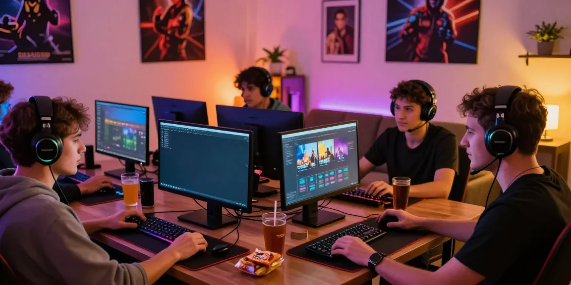 Players enjoying non GamStop casinos in a lively gaming setup.