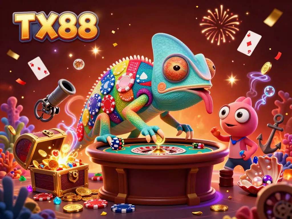 Play at TX88 and win with exciting gaming elements in a vibrant, underwater casino.