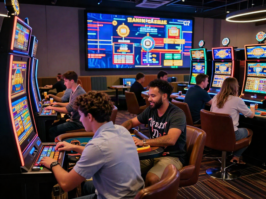 Engaged players enjoying non gamstop casinos with vibrant gaming atmosphere and diverse experiences.