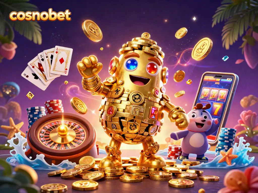 Experience thrilling gameplay at cosmobet with animated characters and rich casino atmosphere.