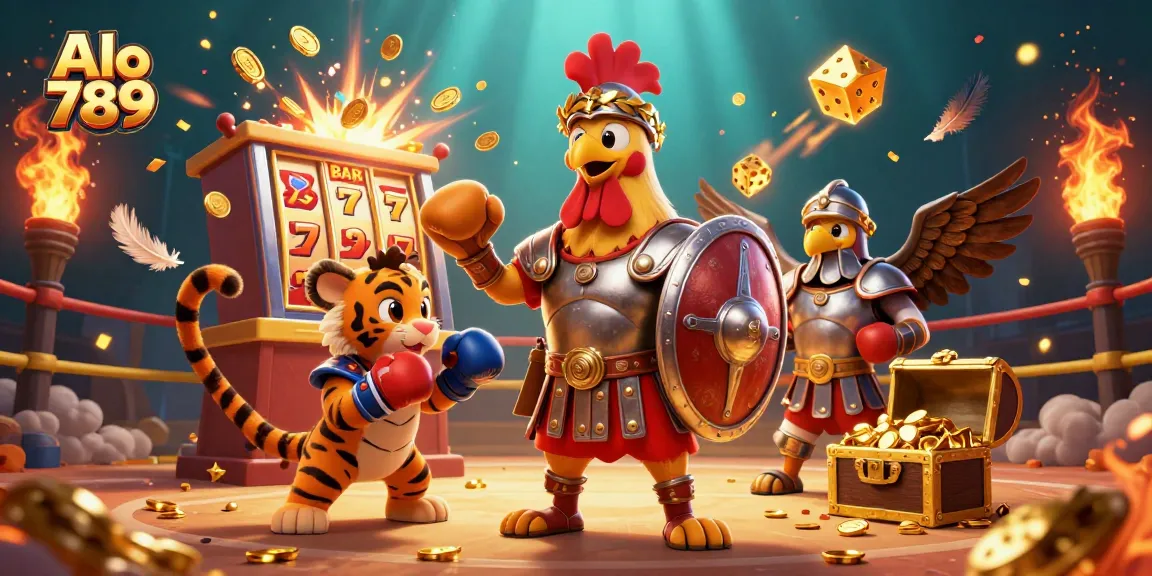 Alo 789 showcases an exciting 3D cockfighting arena with thrilling action and dynamic betting elements.
