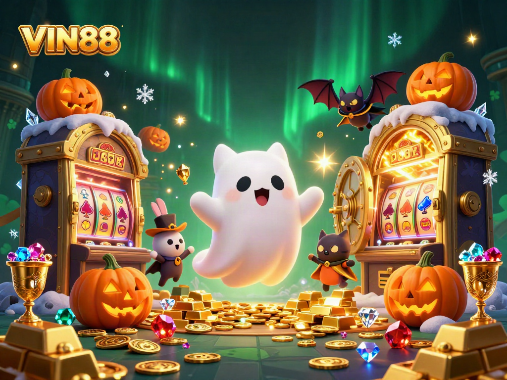 Engage with the magical world of VIN88, a haunted casino adventure filled with treasures and playful spirits.