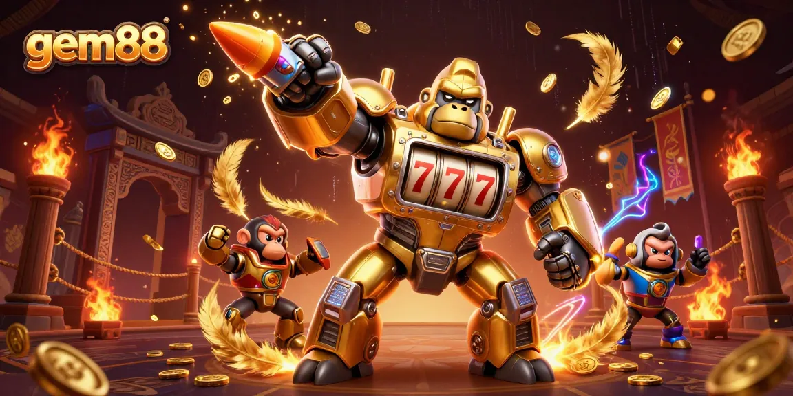 Experience exhilarating gaming action at gem88 with vibrant 3D visuals of casino excitement.