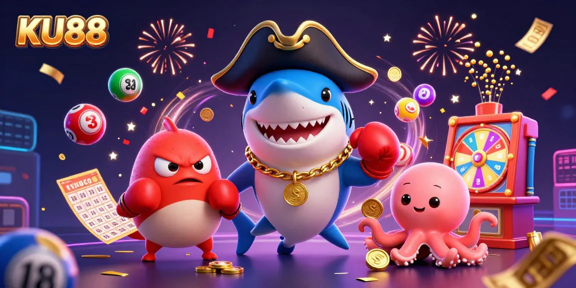 Join the adventure with KU88, enhancing your gaming with vibrant lottery elements and engaging characters.