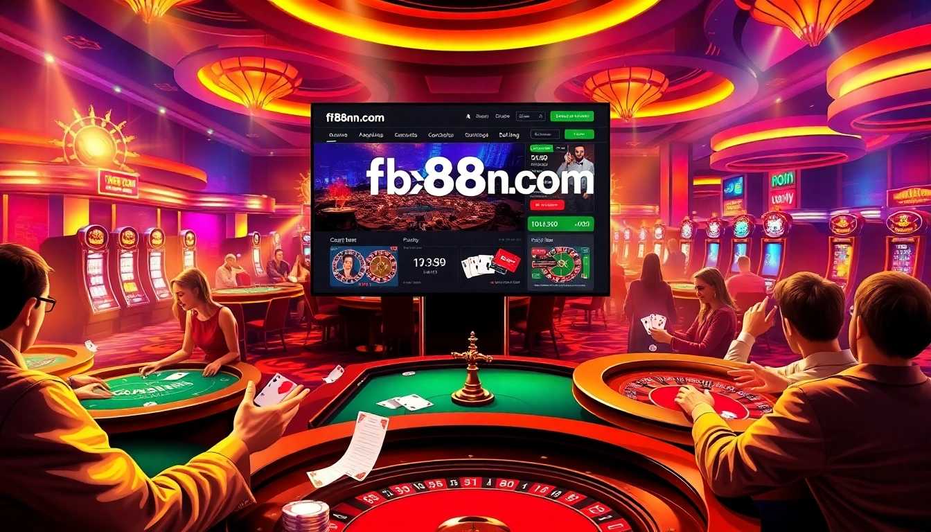 Experience the thrill of betting at fb88nn.com, where poker chips and cards create excitement!