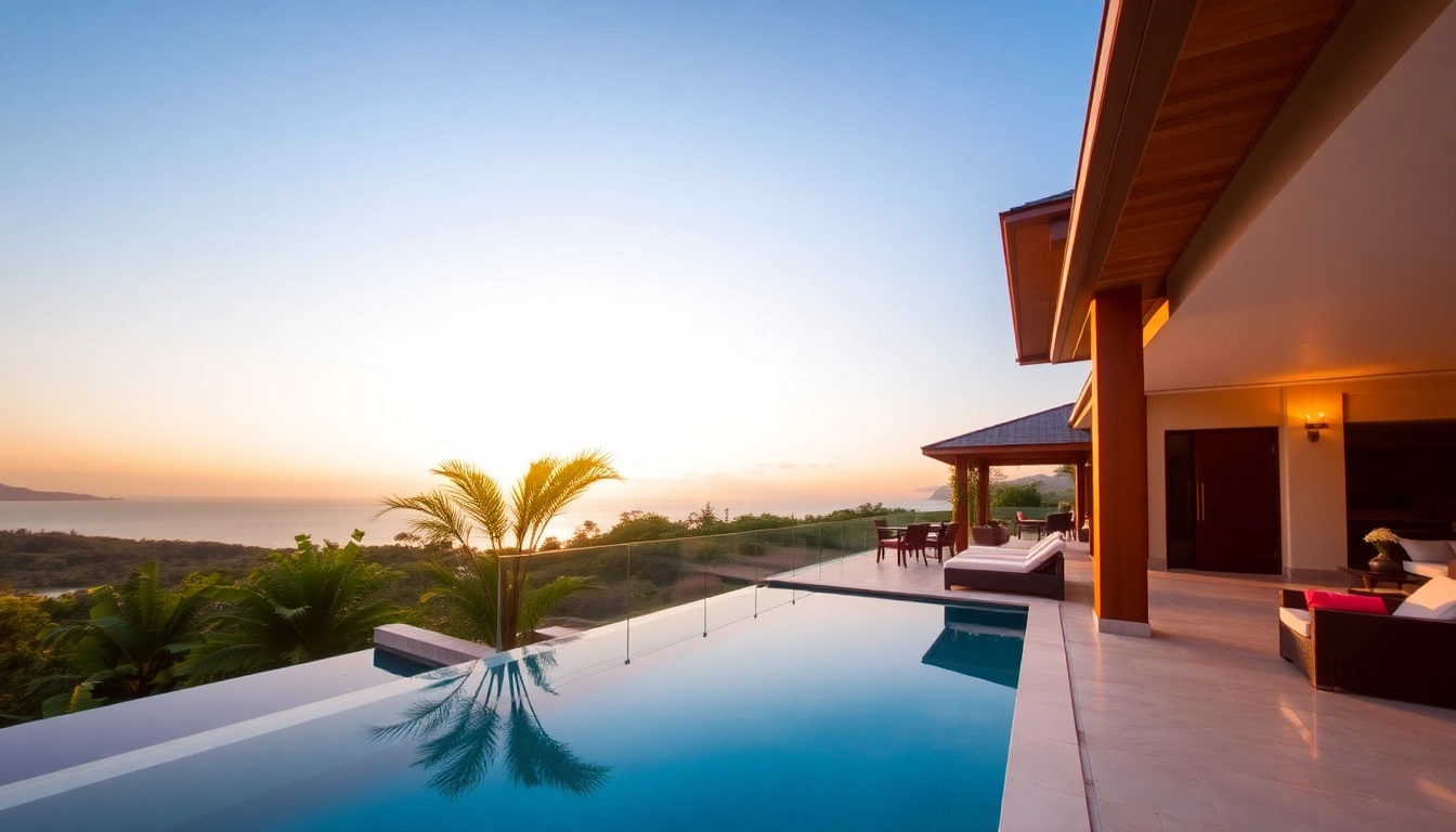Villas property management showcasing a beautiful Phuket villa with a lush terrace, ideal for guests.