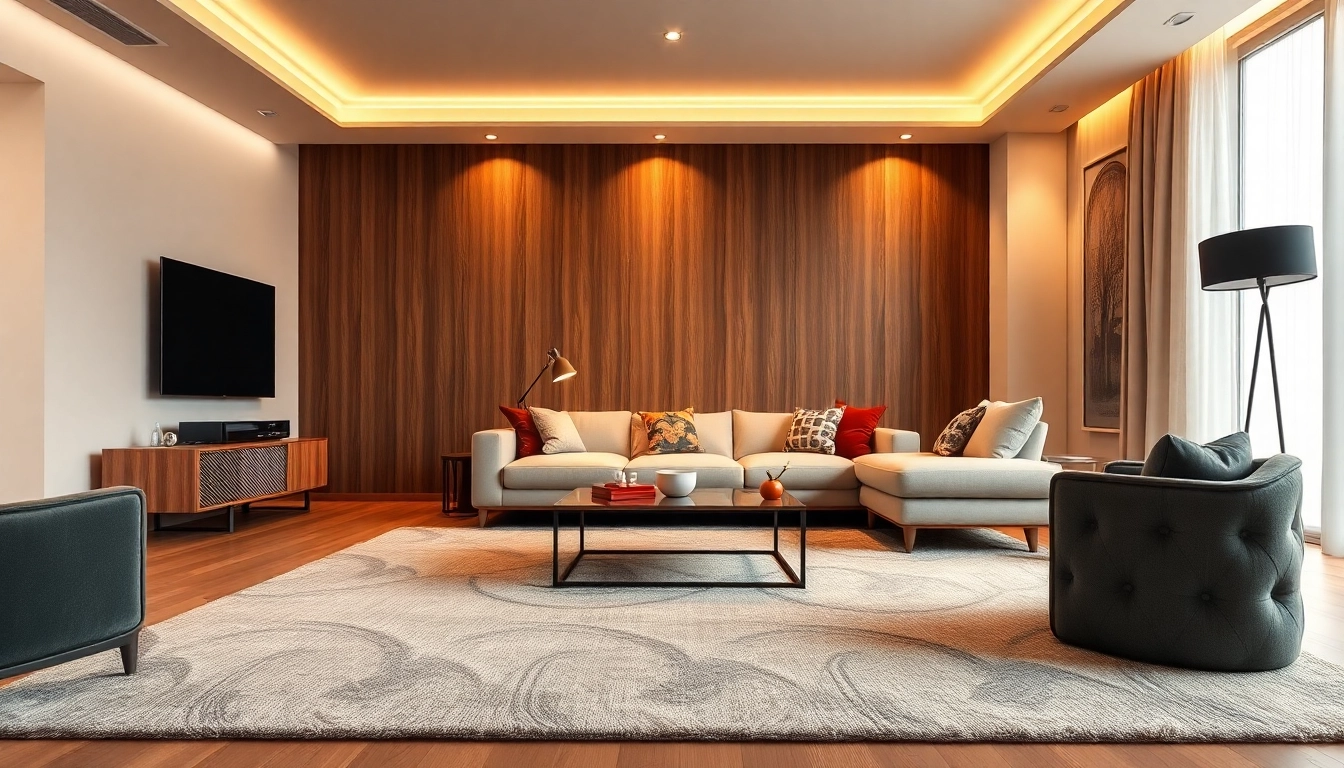 Tappeti moderni Milano enhancing a chic living space with vibrant colors and contemporary design.