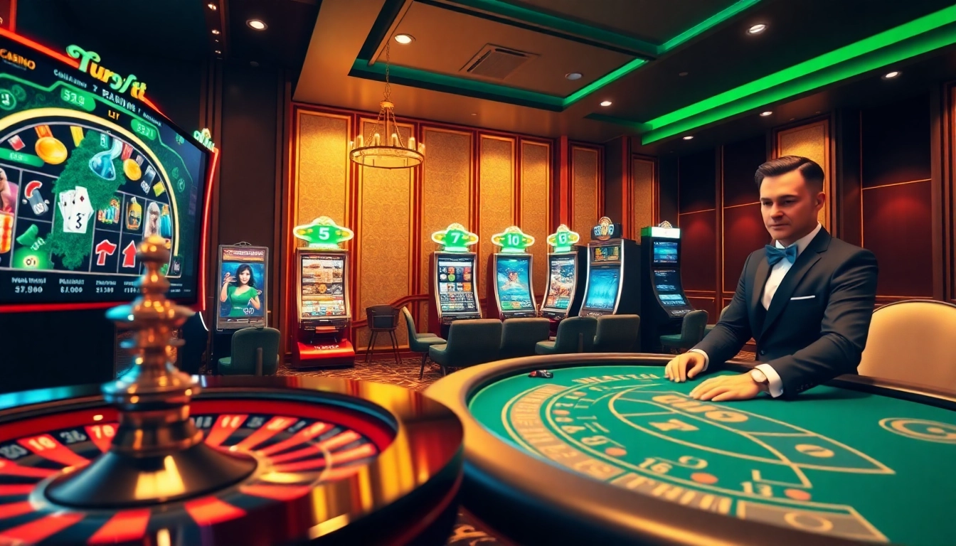 Experience thrilling gambling at DR88 with vibrant slots and upscale casino ambiance.