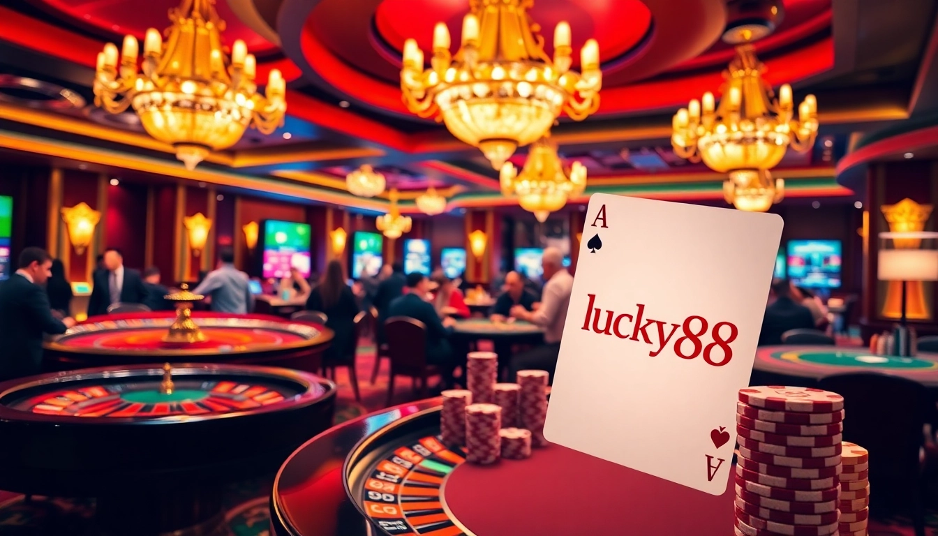 Experience the excitement of lucky88 with vibrant casino tables and thrilling gameplay.