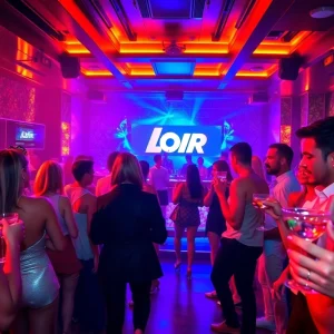 Vibrant nightlife at Club Noir, the premier night club sxm, capturing energetic dancers and luxurious ambiance.