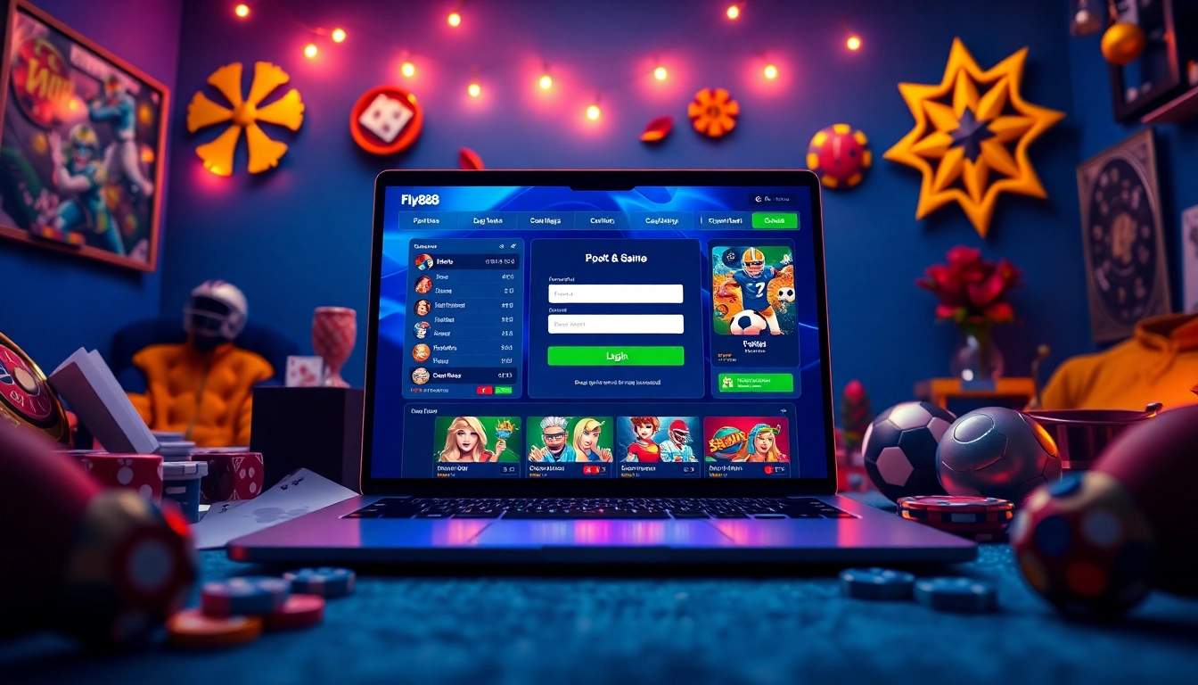 Experience a dynamic online gaming atmosphere through fly88 đăng nhập, showcasing vibrant betting options and user-friendly designs.