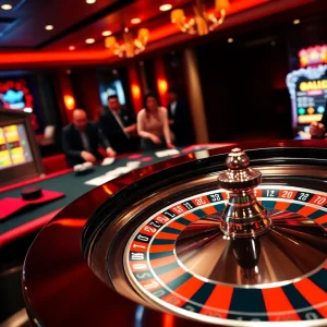 Experience the thrill of betting at https://32win.cool/ with a dynamic casino scene featuring roulette and poker excitement.
