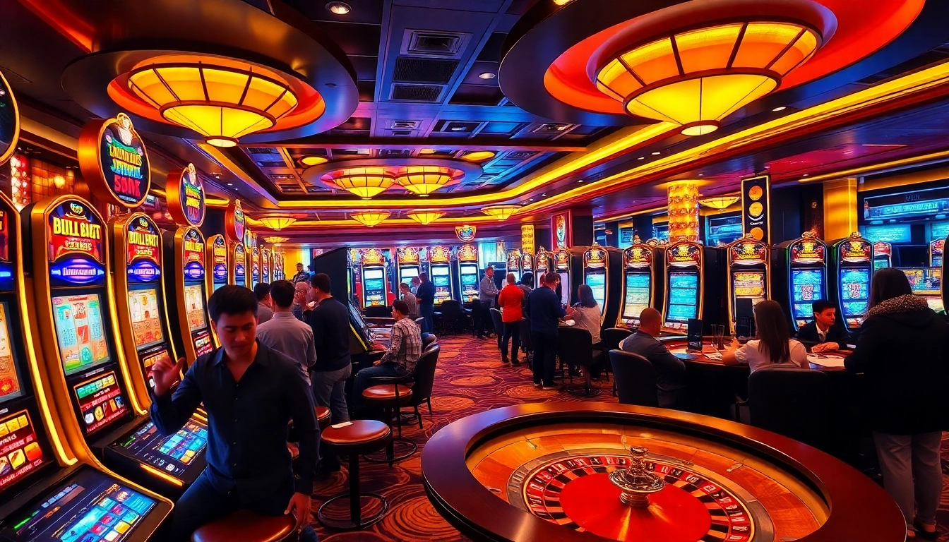 Experience thrilling Slot Online action with vibrant machines and engaging gameplay.