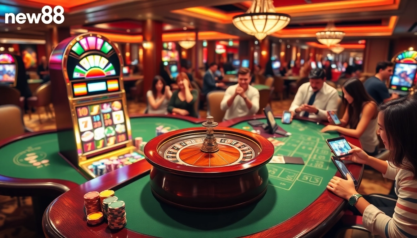 Experience the elegance of new88 with thrilling gambling activities like poker and slots.