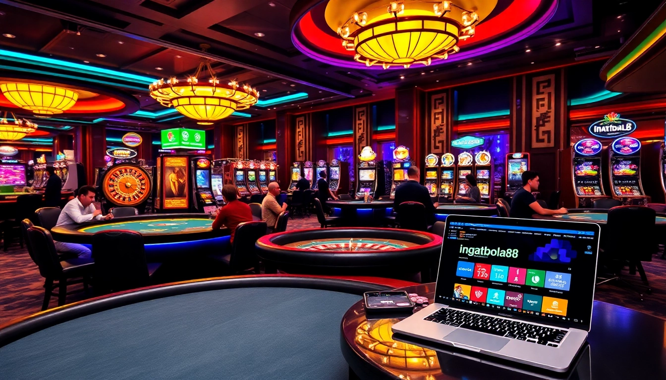 Experience high-stakes gaming at ingatbola88 with casino tables, slots, and thrilling action.