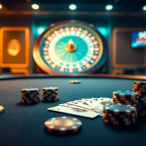 Engage in thrilling gameplay at 98win with dynamic casino tables and glowing digital interfaces.