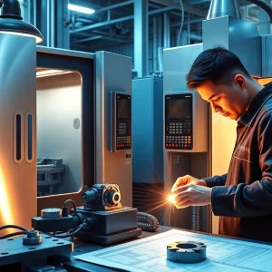 Precision machining Malaysia showcased in a modern workshop with advanced CNC machinery.