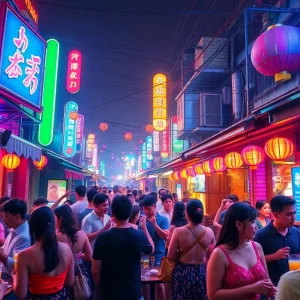 Experience the excitement of 베트남밤문화 with lively nightlife scenes featuring colorful bars and happy crowds.