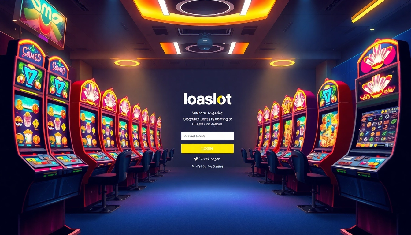 Engaging visual of an online casino platform illustrating the thrill of doaslot login, featuring vibrant slot machines and user-friendly interface elements.
