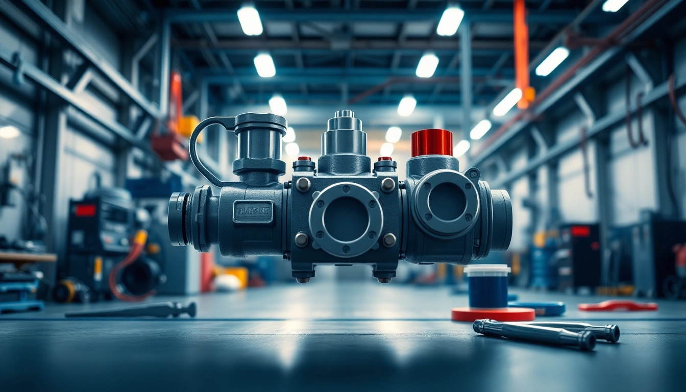 HM88 Series Three-Valve Direct Mount Manifold in a professional industrial setting.