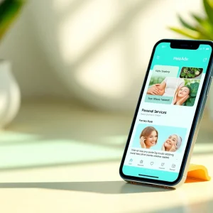 Discover Hela Ads platform showcasing personal service ads on a smartphone.