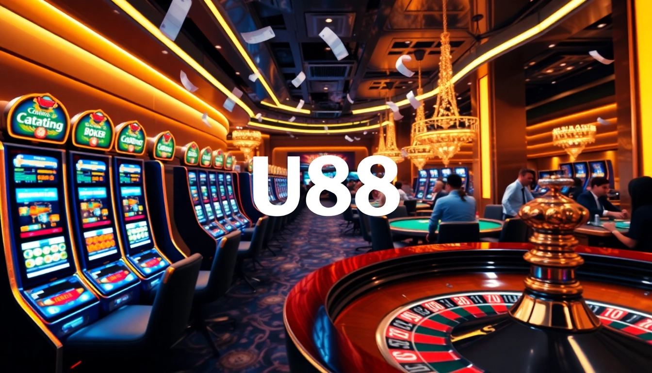 Experience the excitement of U88 with lively casino games and vibrant poker tables.