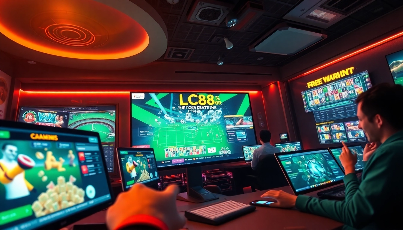 Experience the excitement of online gaming with LC88 Com's vibrant casino offerings.