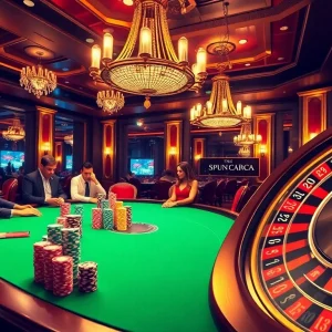 Experience thrilling wins at the luxurious casino table showcasing https://pub88.com.de/ poker game excitement.