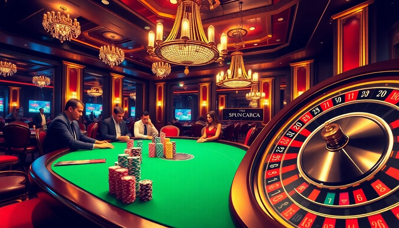 Experience thrilling wins at the luxurious casino table showcasing https://pub88.com.de/ poker game excitement.