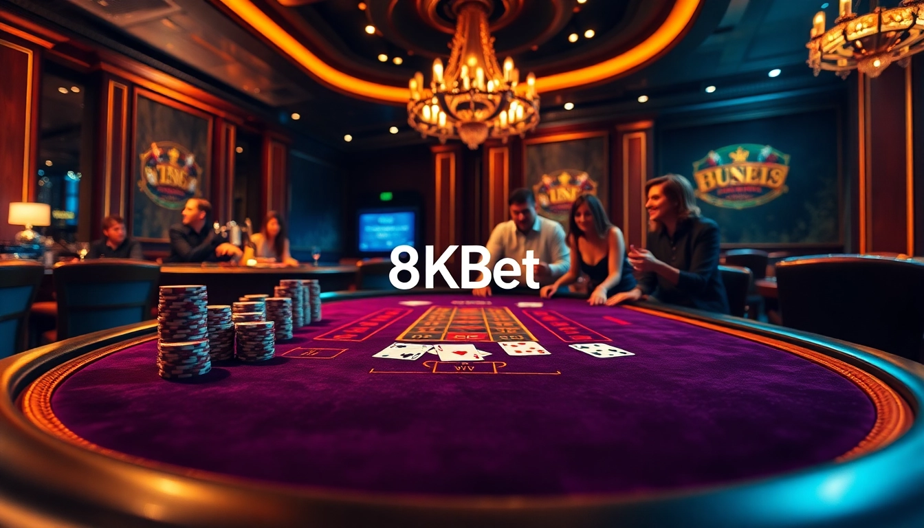 Experience high-stakes gaming at 8kbettt.live with vibrant Blackjack action and thrilling casino atmosphere.
