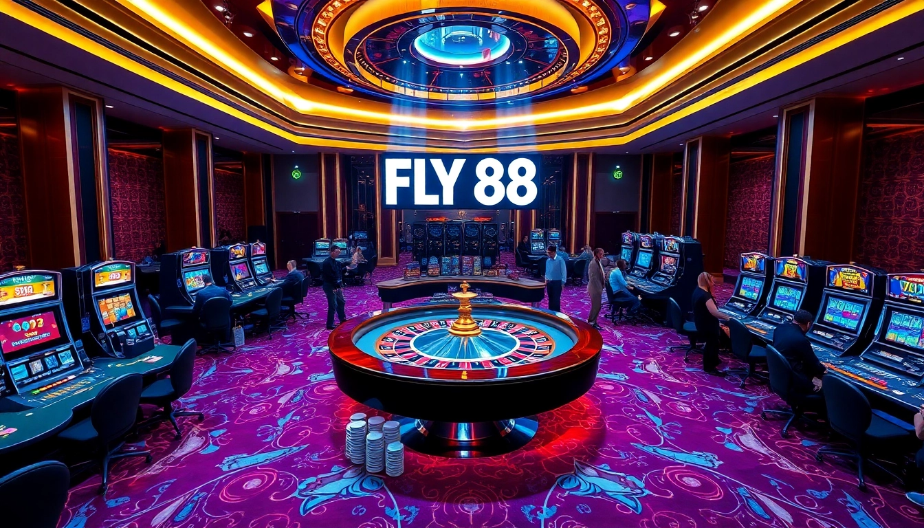 Players strategizing at the FLY 88 casino, immersed in thrilling gameplay.