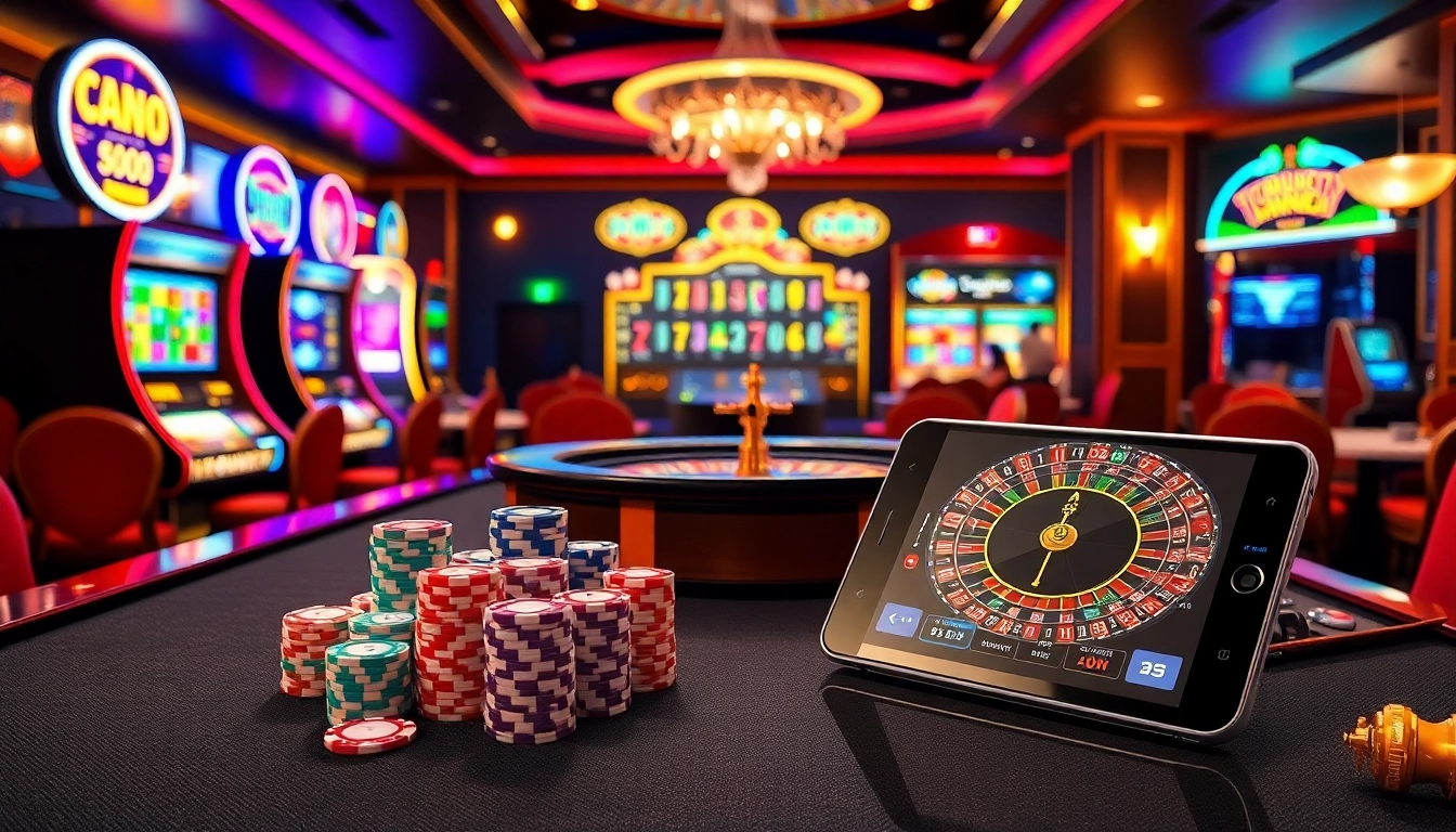Experience the thrill of gambling at nhà cái 789club with luxurious casino elements and vibrant gaming scenes.