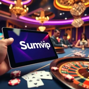 Engaging gamblers at Sumvip exploring vibrant casino games and promotions.