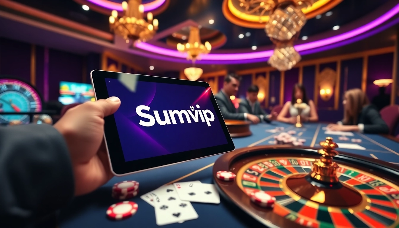 Engaging gamblers at Sumvip exploring vibrant casino games and promotions.