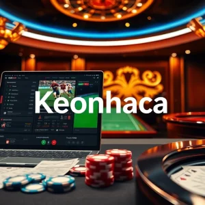 Engaging online betting interface showcasing Keonhacai odds and live football matches excitement.