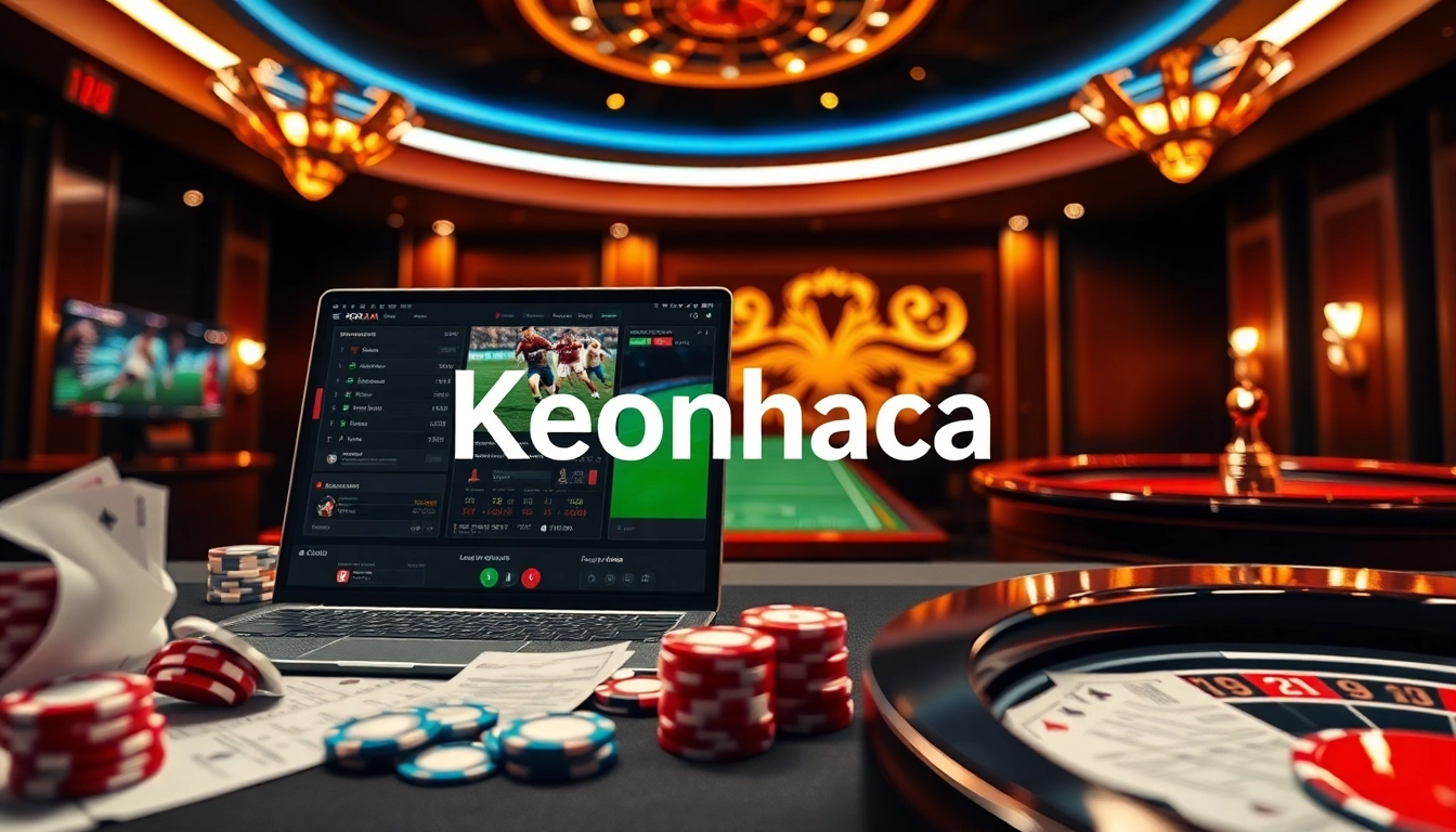 Engaging online betting interface showcasing Keonhacai odds and live football matches excitement.
