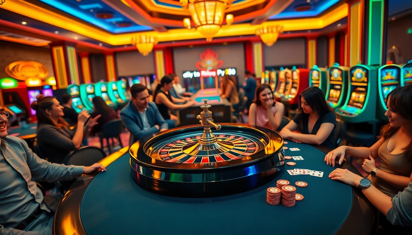 Experience thrilling gameplay at trang chủ fly88 with poker chips and a roulette wheel.