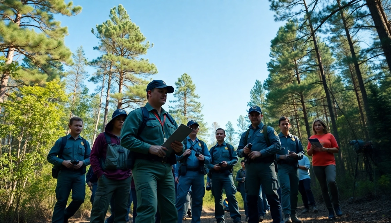 Searching for missing adults north carolina with a dedicated team in a wooded area.