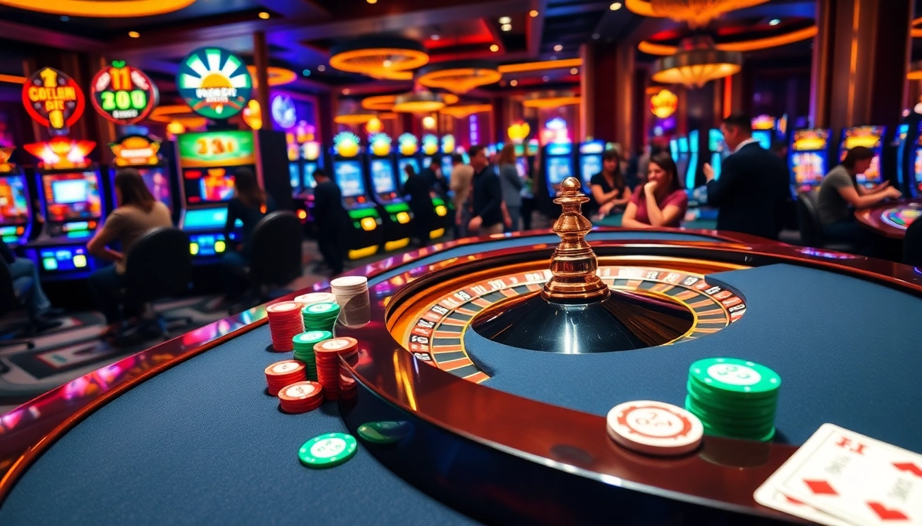 Experience the thrill of keonhacai5 with vibrant casino tables and exciting gameplay elements.
