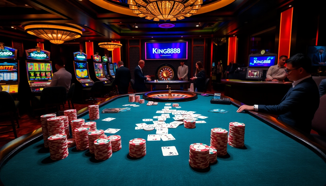 Play at king888 and experience the excitement of poker and lively casino games.