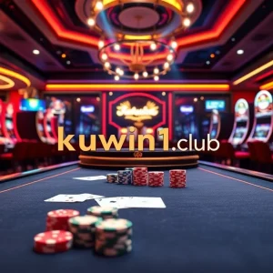 Experience the thrilling atmosphere of https://kuwin1.club/ with vibrant casino visuals featuring dynamic gaming elements.
